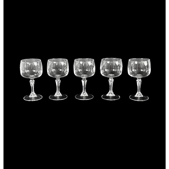 Stemmed Cordial Glasses Mini 4" Tall Set of 5 Barware Liquor Drinkware Wine 2 oz - Picture 3 of 10